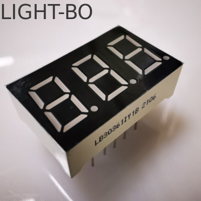 Un buon prezzo. Display LED ambra super brillante a 7 segmenti a 3 cifre da 9,2 mm Anodo Comune per Pannello Strumentazione in linea