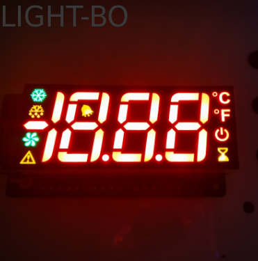 Alta luminosità Rosso/giallo/verde Display a LED a tre cifre a 7 segmenti per il controllo del frigorifero