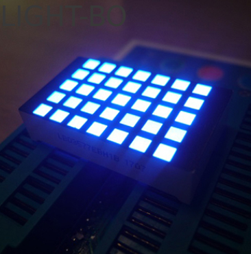 Display LED a matrice di punti quadrata 5*7 da 3mm blu ultra luminoso, catodo di riga, anodo di colonna, per indicatore di piano ascensore