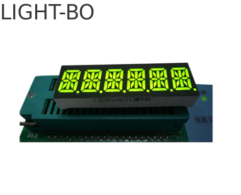 Un buon prezzo. Display LED a 14 segmenti a 6 cifre da 0,39 pollici, verde super personalizzato, per cruscotto in linea