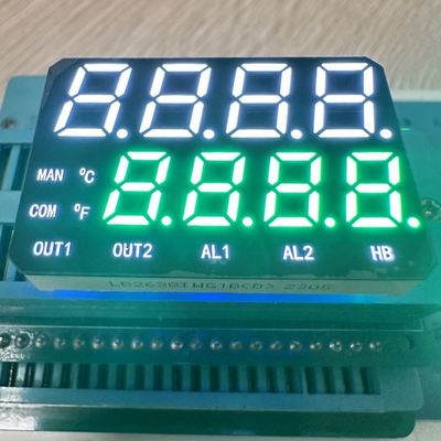 Un buon prezzo. High Brightness White /Pure Green Dual Line 7 Segment LED Display Common Anode for Temperature Indicator in linea