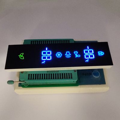 Display a LED a 7 segmenti a catodo comune ad ultrasuolo/verde per controllori frigoriferi