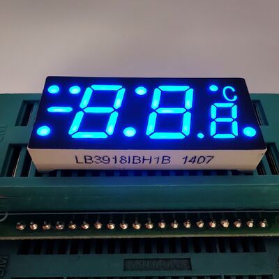 Display a 7 segmenti blu ultra-luminoso per la misurazione della temperatura