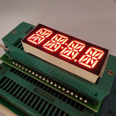 Un buon prezzo. Display LED alfanumerico a 4 cifre e 14 segmenti, rosso ultra brillante, per applicazioni tassametro/misurazione in linea