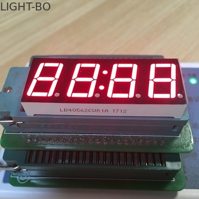L'orologio di Digital rosso eccellente ha condotto 80-100mcd Lumious delle esposizioni 0,56
