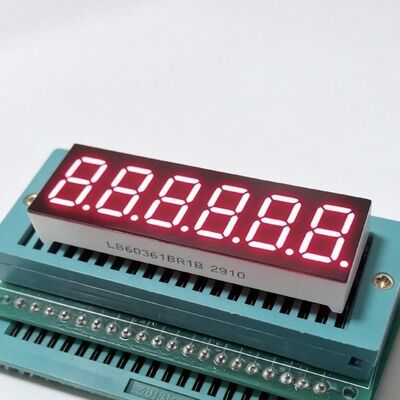 Super luminoso rosso a 6 cifre da 0,36 pollici 7 segmenti LED Display, ampiamente utilizzato per il pannello degli strumenti
