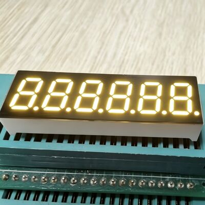 Display LED giallo a 6 cifre da 0,36 pollici a 7 segmenti, ampiamente utilizzato per il pannello degli strumenti