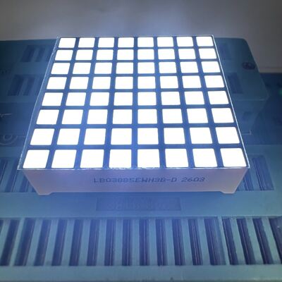Display LED a matrice di punti quadrati 8x8 bianco ultra luminoso per orologio Canbus