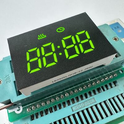 Display LED a 7 segmenti a 4 cifre, catodo comune, giallo verde, 0,38 pollici, per timer da forno