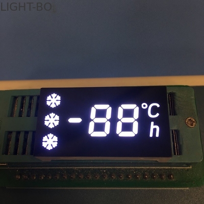 Anodo comune del display a 7 segmenti della cifra di bianco 3 per il regolatore del frigorifero
