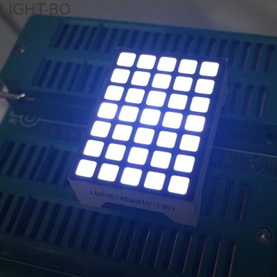 Catodo ultra bianco quadrato della colonna dell'anodo di fila dell'esposizione di LED della matrice a punti 5x7 per l'indicatore per ascensori