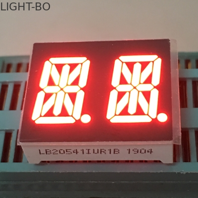 La cifra doppia a 0,54 pollici ultra rossa 14 SegmentAlphanumeric ha condotto l'esposizione per il quadro portastrumenti