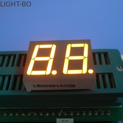 0Display a LED a 7 segmenti a doppia cifra da.56 pollici colore giallo anodo comune