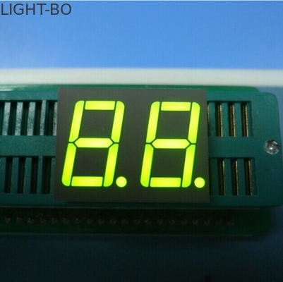 0Display a LED a 7 segmenti a anodo comune a due cifre da 56 pollici giallo verde