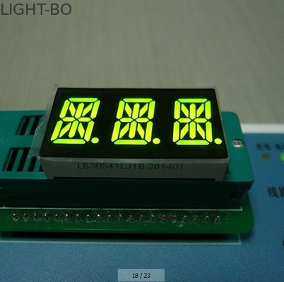 Colore pieno triplo ambrato eccellente dell'esposizione di LED di segmento della cifra 14 a 0,56 pollici per l'indicatore di Digital
