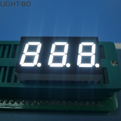 Display a LED a 7 segmenti a tripla cifra da 0,4 pollici con catodo comune in bianco ultra luminoso