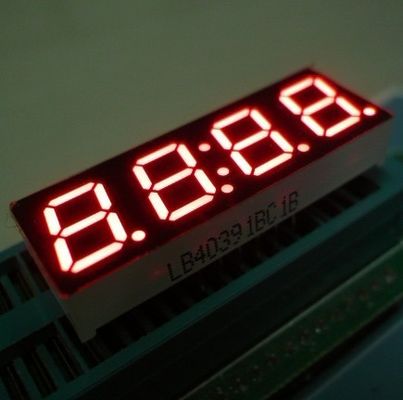Alta prestazione della stalla di intensità luminosa 4 della cifra sette di segmento LED dell'esposizione a 0,8 pollici dell'orologio