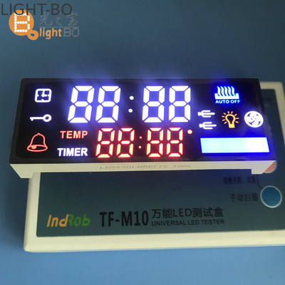 Angolo di visione multicolore dell'esposizione di LED di abitudine ampio per il pannello di controllo del temporizzatore del forno