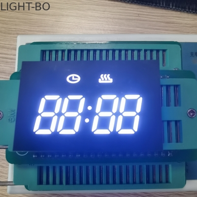 Progetti l'esposizione per il cliente dell'orologio della cifra LED di bianco 4 di basso costo ultra per controllo del temporizzatore del forno