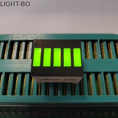 5 barra luminosa comune del catodo LED di segmento 574nm per l'esposizione della batteria