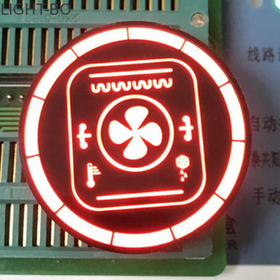 Il giro ha personalizzato l'esposizione di LED di 7 segmenti per controllo della temperatura