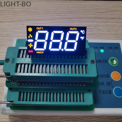 Esposizione di LED di segmento di 90° PIN Bend Ultra Red /White/ Amber Triple Digit 7 per controllo della temperatura