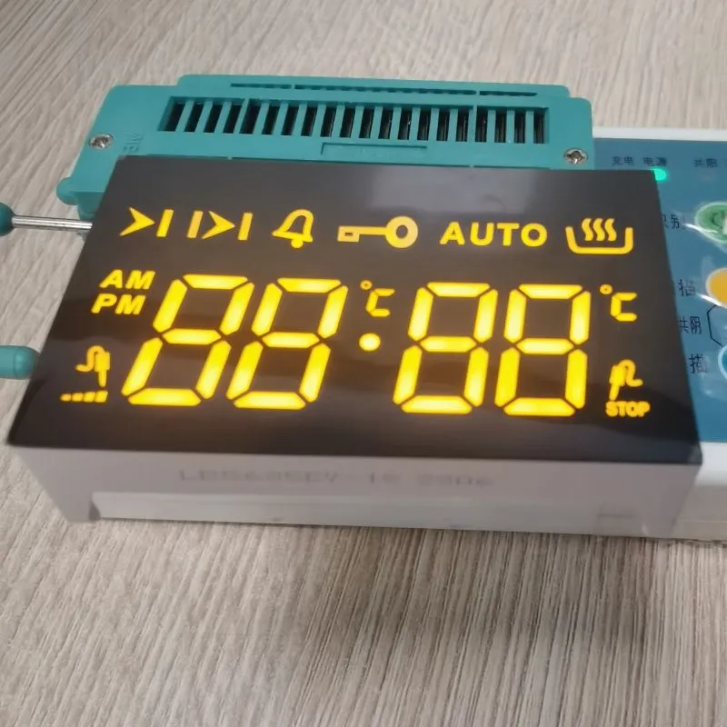 Display a LED 7 segmenti Ultra Bright Amber 4 cifre Anodo comune per 4 tasti Touch Forno integrato 0