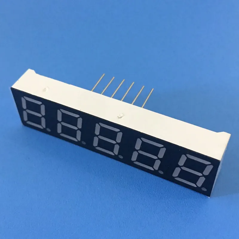 Display a LED a 7 segmenti di colore rosso super luminoso da 0,39 pollici con anodo comune a 5 cifre per convertitore di frequenza digitale 2