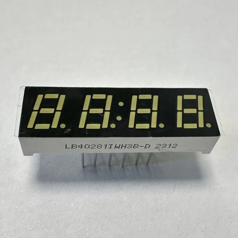 Display LED bianco 7 mm 4 cifre 7 segmenti Anodo comune per pannello multimetro 1