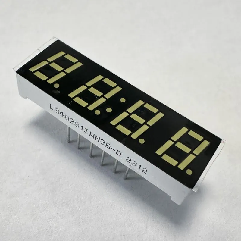 Display LED bianco 7 mm 4 cifre 7 segmenti Anodo comune per pannello multimetro 2