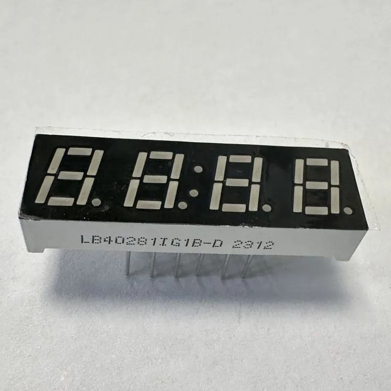 Display verde a 4 cifre a 7 mm a LED con anodo comune a 7 segmenti per regolatore di temperatura 0