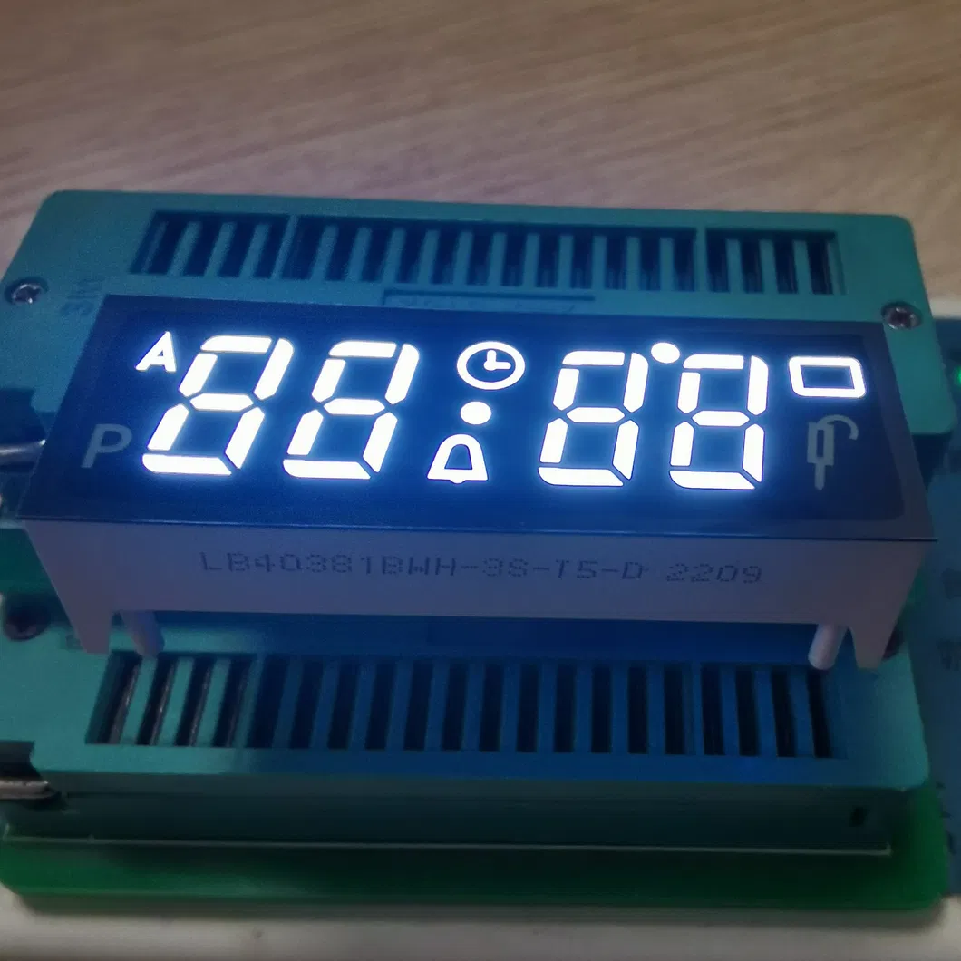 Display LED a 7 segmenti 4 cifre Anodo comune ultrabianco per timer di forno incorporato 0
