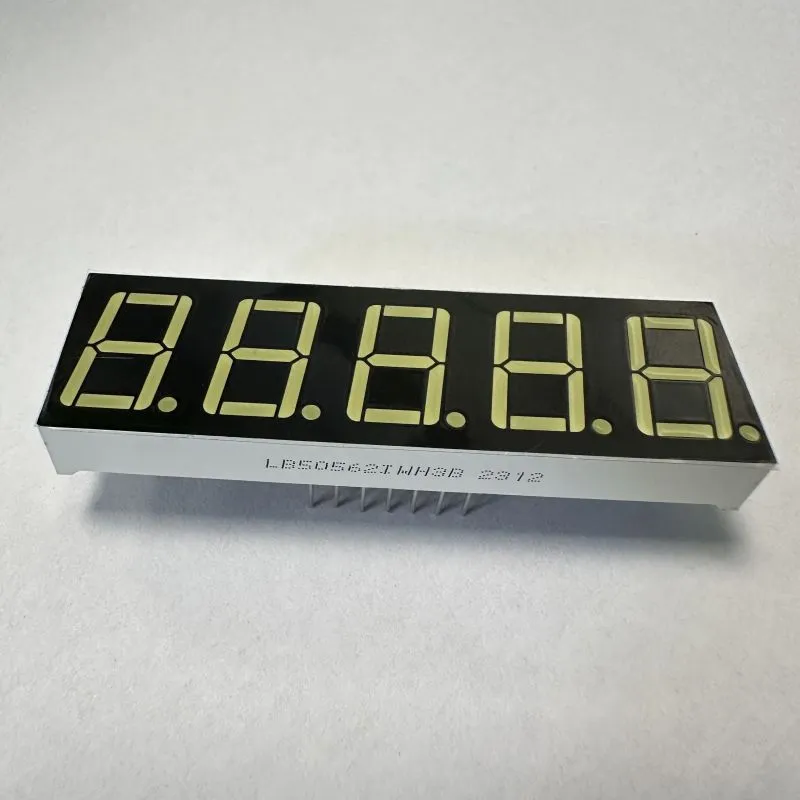 Ultra Bianco Display a LED a 7 segmenti a 5 cifre da 0,56 pollici 2