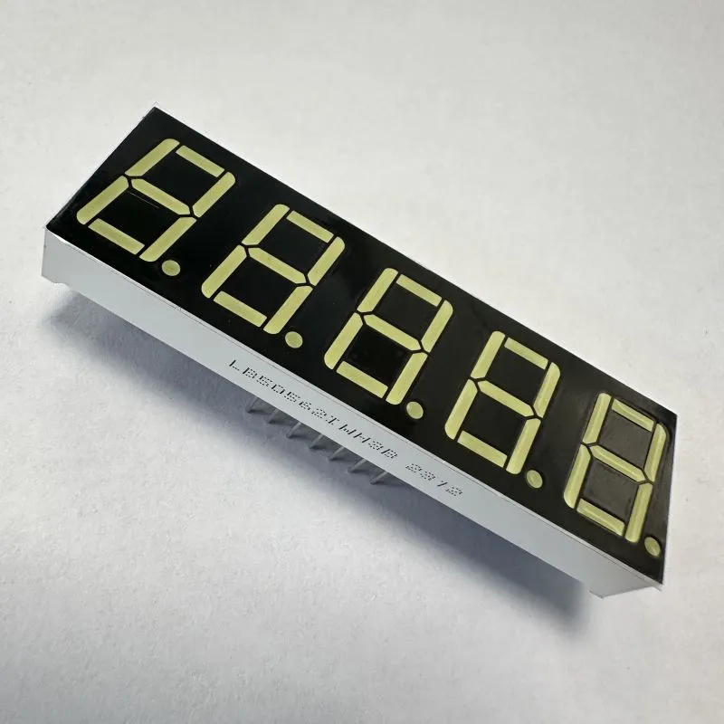 Ultra Bianco Display a LED a 7 segmenti a 5 cifre da 0,56 pollici 1