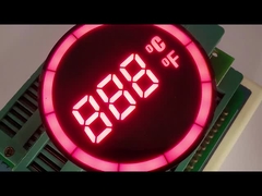 Display a LED a 7 segmenti a forma rotonda per regolatore di temperatura