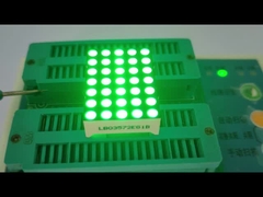 Display LED a matrice di punti verde puro 3mm 5 X 7 per indicatore orologio digitale del fuso orario