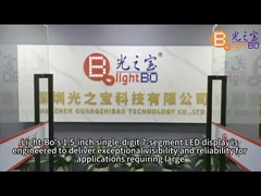 Display a LED a segmento 7 a 38 mm a singola cifra con anodo comune per l'indicatore di orologio digitale