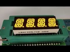 Ultra Bright Yellow 4 Digit 16 Segment Alphanumeric LED Display for Instrument Panel