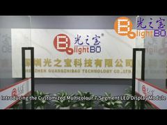 Display LED a 7 segmenti personalizzato Blu Rosso Giallo