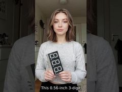 Display LED a 7 segmenti con catodo comune a 3 cifre da 0,56 pollici (14,2 mm) per indicatori di temperatura