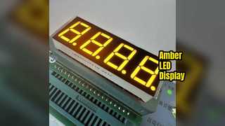 Display LED a 7 segmenti color ambra da 14,2 mm per il controllo della temperatura