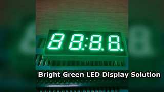 Display LED verde puro a 7 segmenti per timer digitali
