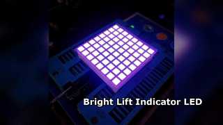 Bright Red 8x8 LED Matrix for Lifts