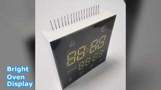 Display LED bianco blu brillante per forni