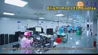 Display LED ultra rosso a doppia fila a 4 cifre a 7 segmenti, catodo comune per il controllo dell'umidità della temperatura