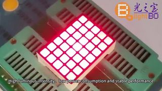 Display LED a matrice di punti quadrati 5×7