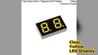 Display LED giallo a 7 segmenti da 0,4 pollici