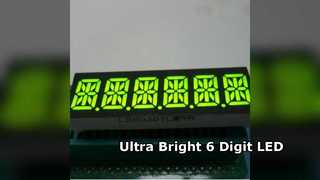 Display LED personalizzato a 6 cifre e 14 segmenti per cruscotti