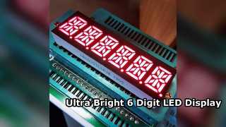 Display LED ultra luminoso a 6 cifre e 14 segmenti per tassametri