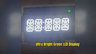 Display LED verde puro da 0,4 pollici per timer digitali